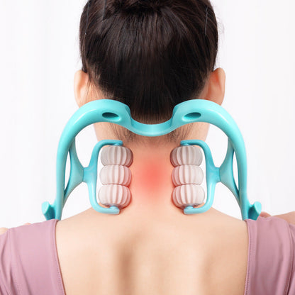 6-Wheel Massage Roller – Relaxing Neck & Body Massager for Recovery