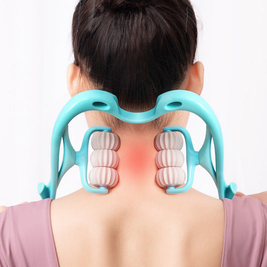 6-Wheel Massage Roller – Relaxing Neck & Body Massager for Recovery